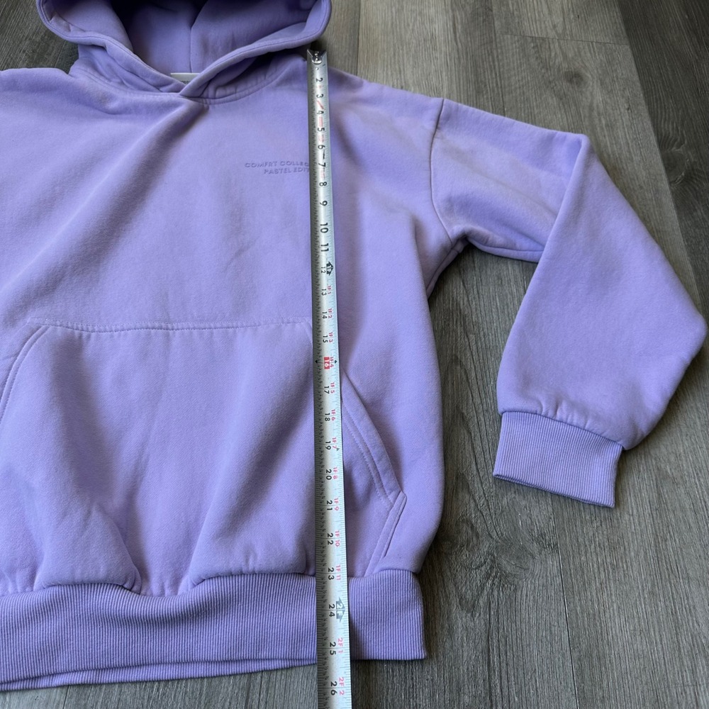 Comfrt Pastel Edit Lavender Purple Hoodie Sweatshirt Size S - Picture 6 of 7